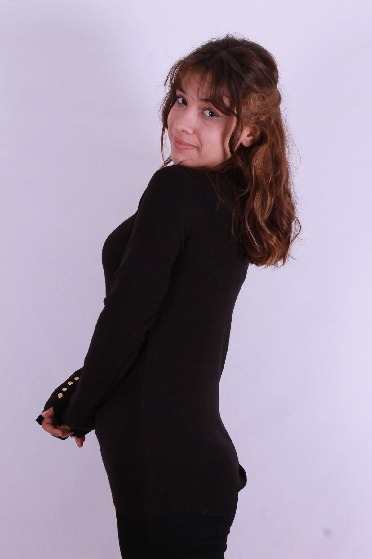 FASHION FRIENDS KADIN BİSİKLET YAKA KAZAK 24K0023K1