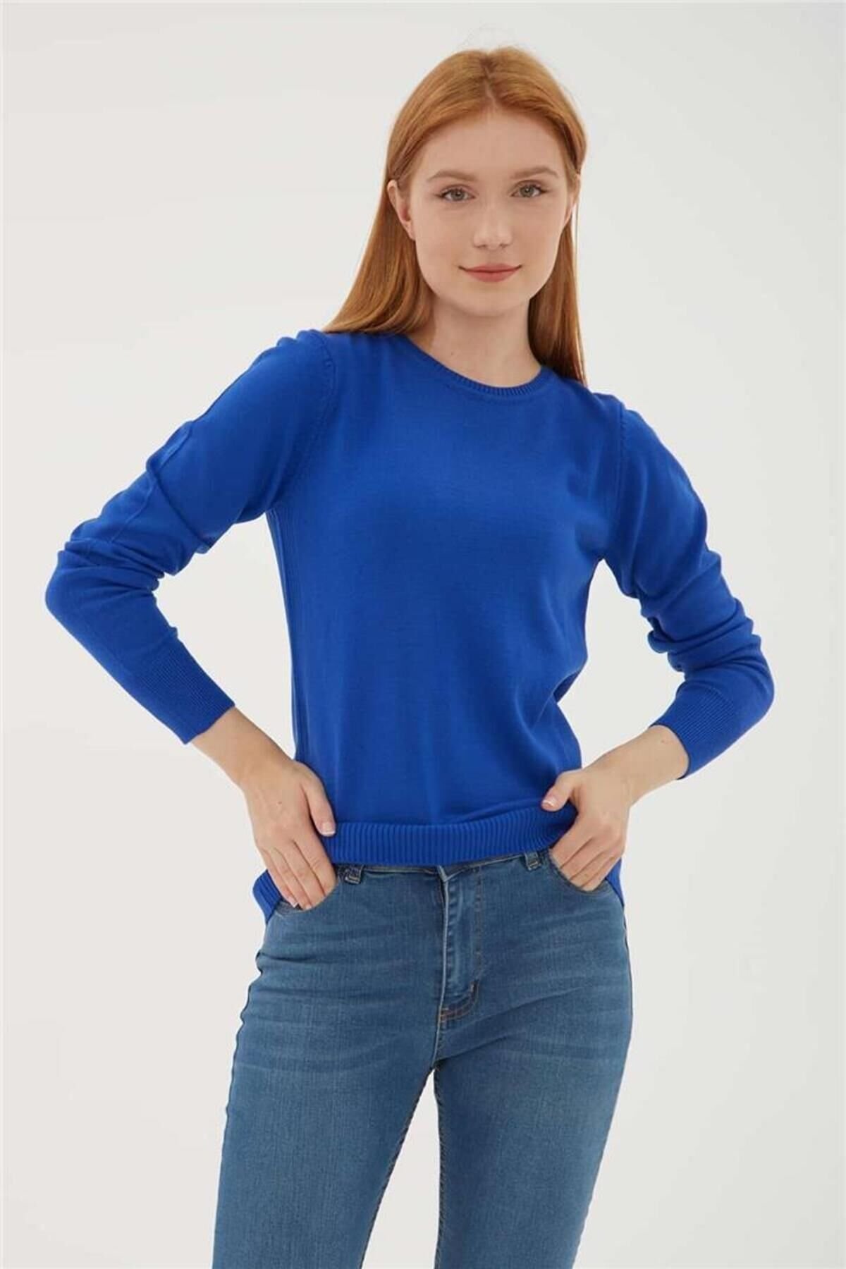FASHION FRIENDS KADIN BİSİKLET YAKA KAZAK 23K0245K1