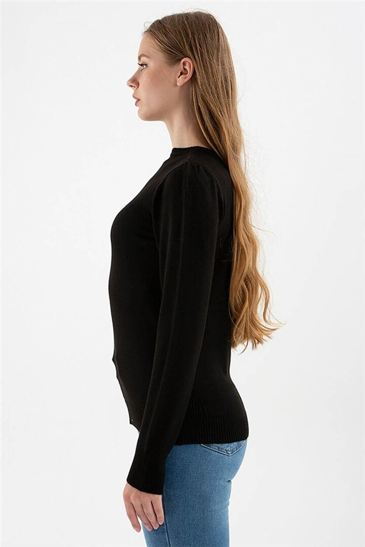 FASHION FRIENDS KADIN BİSİKLET YAKA KAZAK 23K0245K1