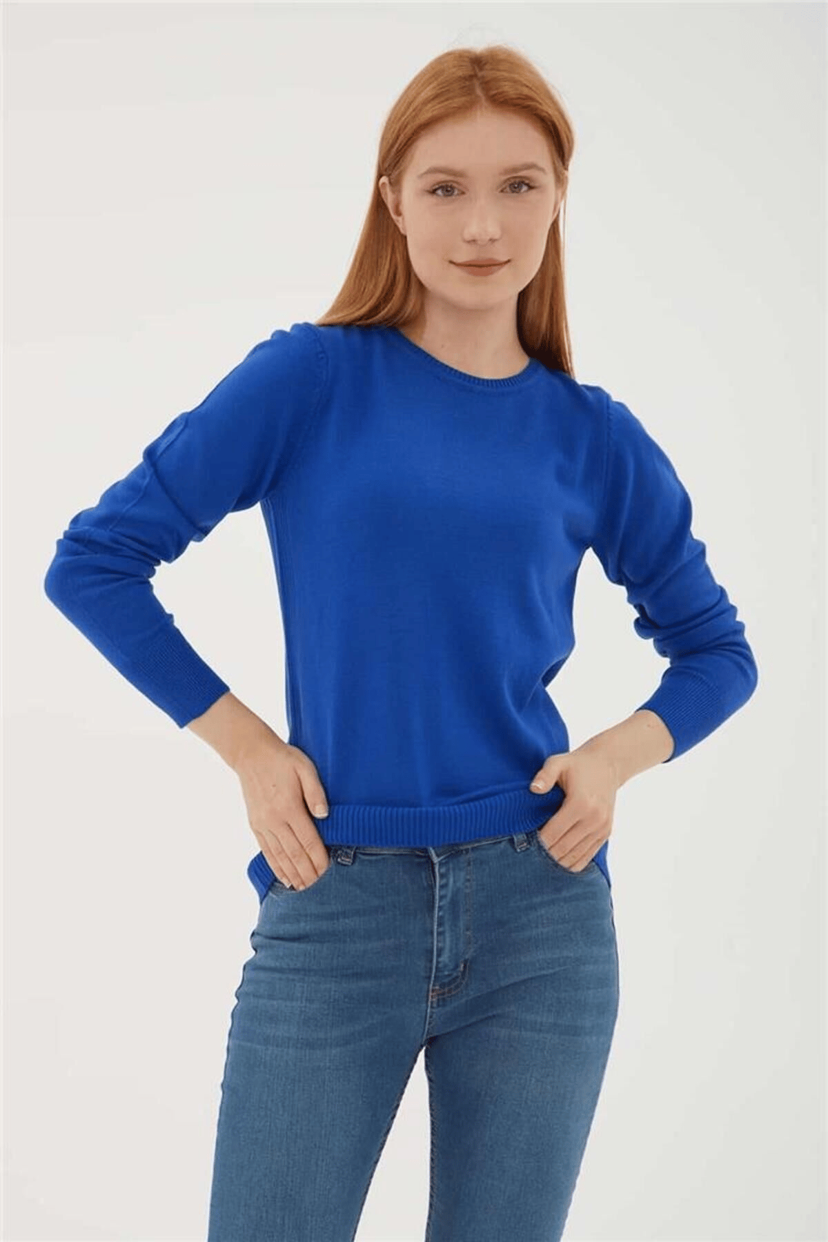 FASHION FRIENDS KADIN BİSİKLET YAKA KAZAK 23K0245K1