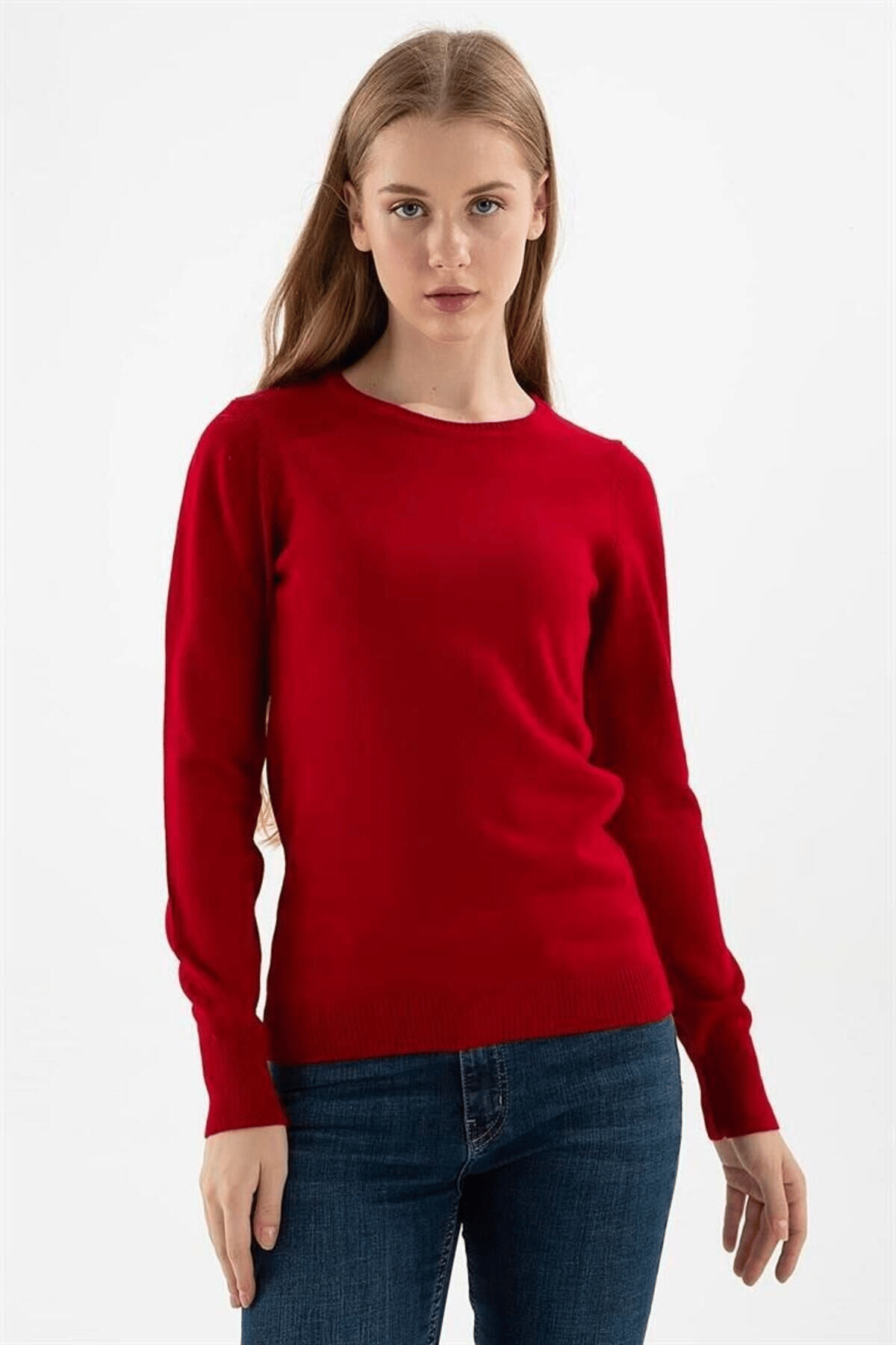 FASHION FRIENDS KADIN BİSİKLET YAKA KAZAK 23K0245K1