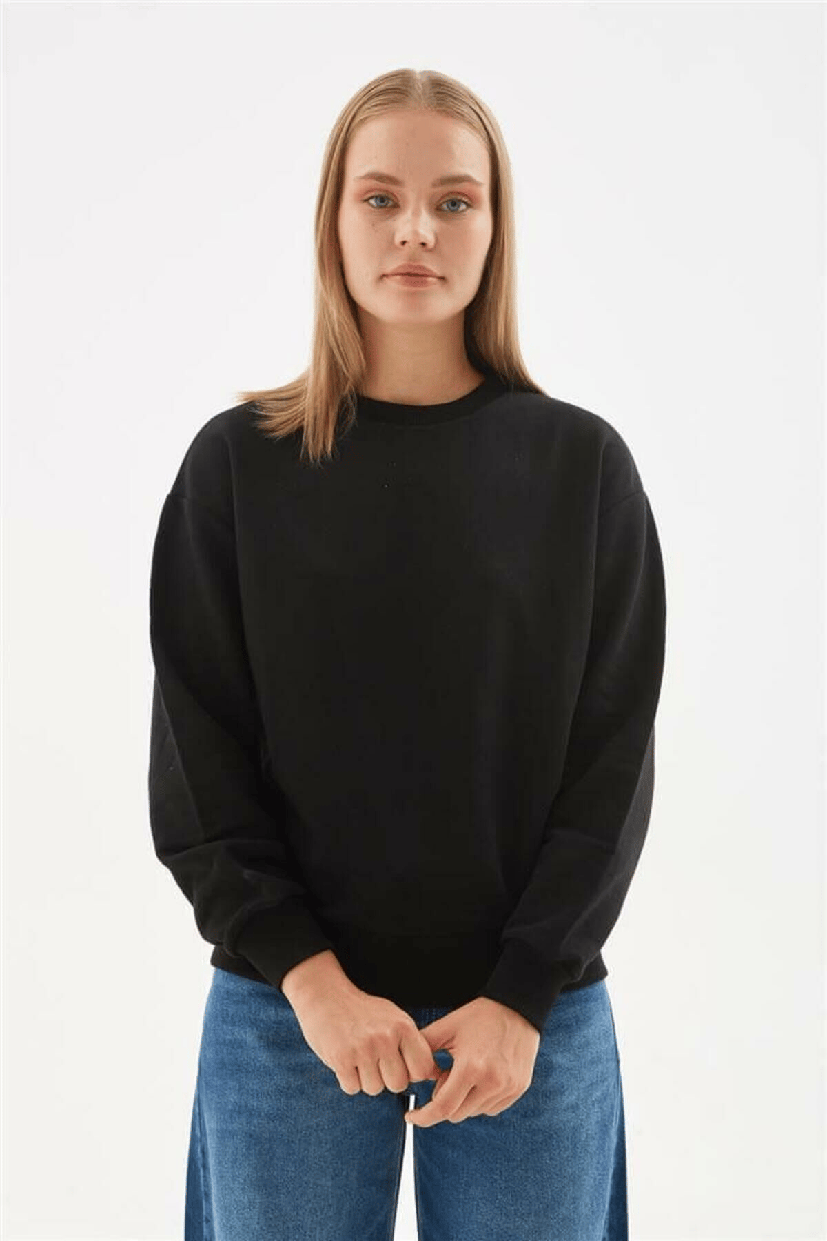 FASHION FRIENDS KADIN BİSİKLET YAKA SWEAT 24K0079K1