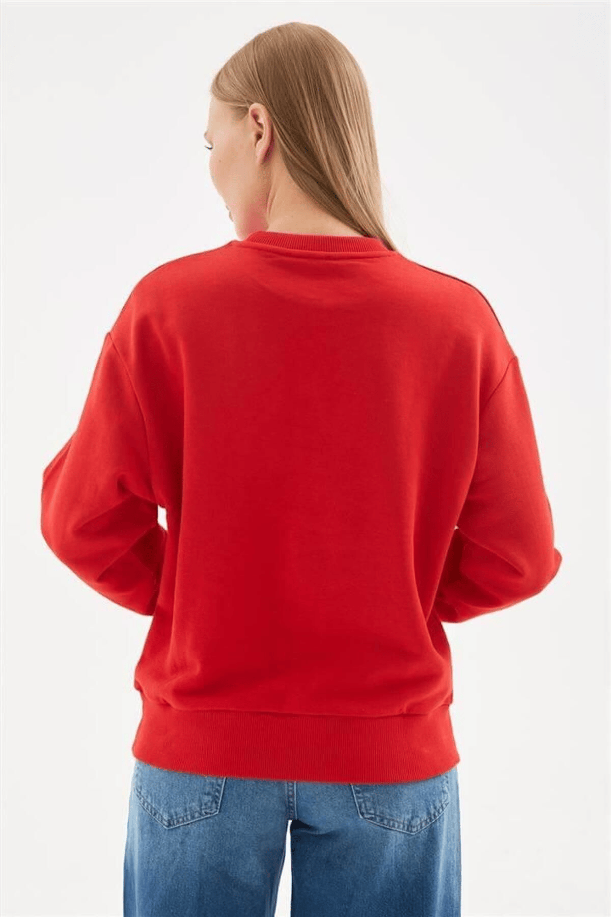 FASHION FRIENDS KADIN BİSİKLET YAKA SWEAT 24K0079K1