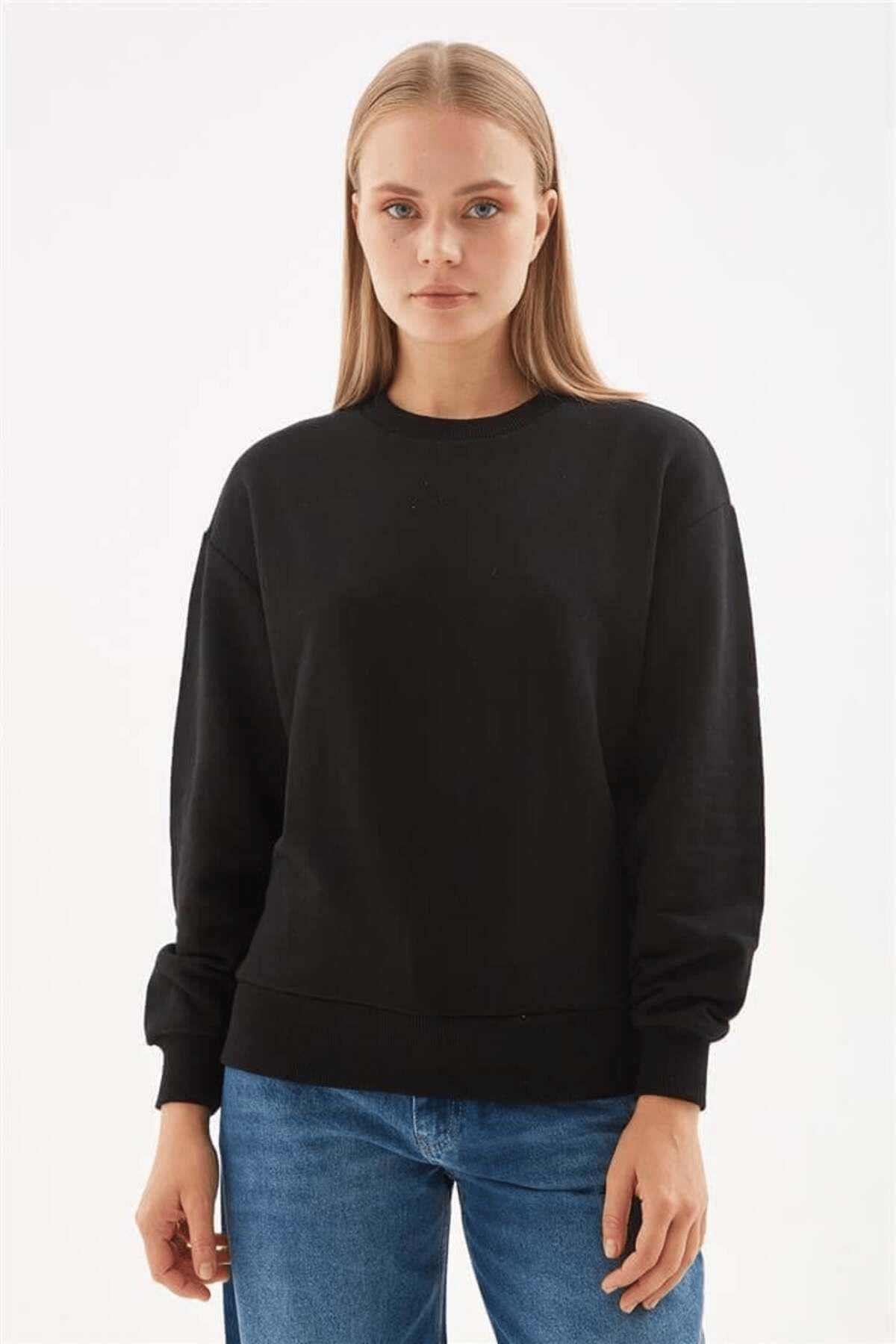 FASHION FRIENDS KADIN BİSİKLET YAKA SWEAT 24K0079K1
