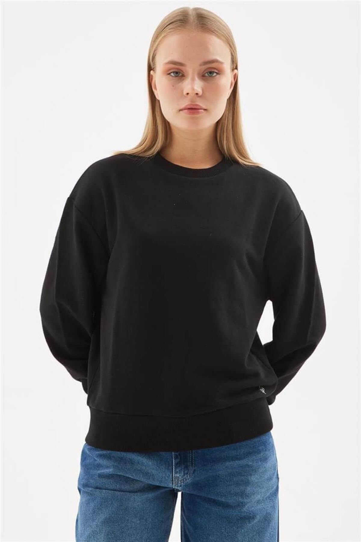 FASHION FRIENDS KADIN BİSİKLET YAKA SWEAT 24K0079K1