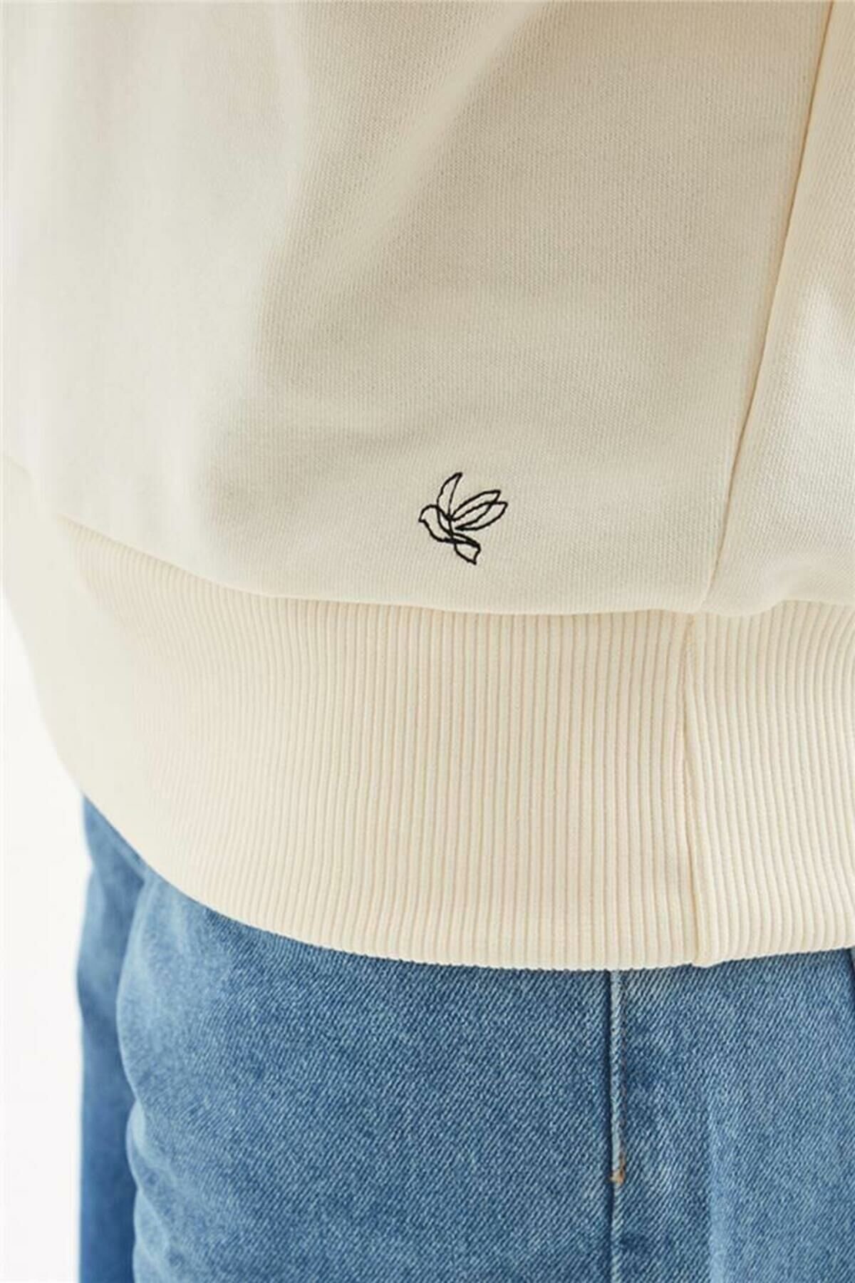 FASHION FRIENDS KADIN BİSİKLET YAKA SWEAT 24K0079K1