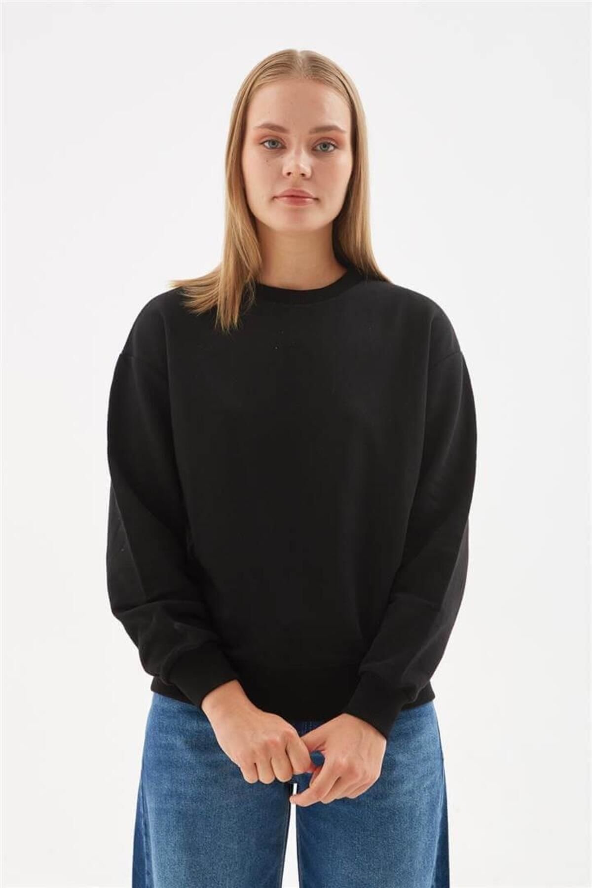 FASHION FRIENDS KADIN BİSİKLET YAKA SWEAT 24K0079K1
