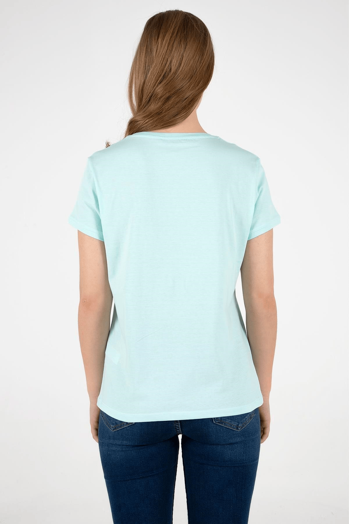 FASHION FRIENDS KADIN BİSİKLET YAKA T-SHİRT 25Y0933K1