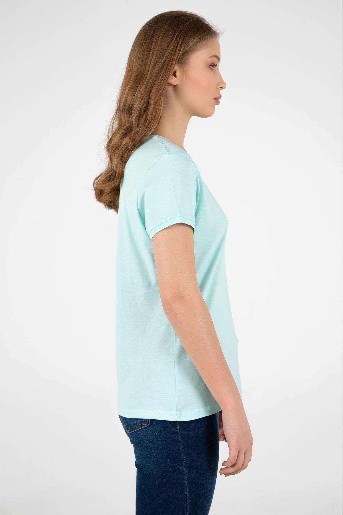 FASHION FRIENDS KADIN BİSİKLET YAKA T-SHİRT 25Y0933K1