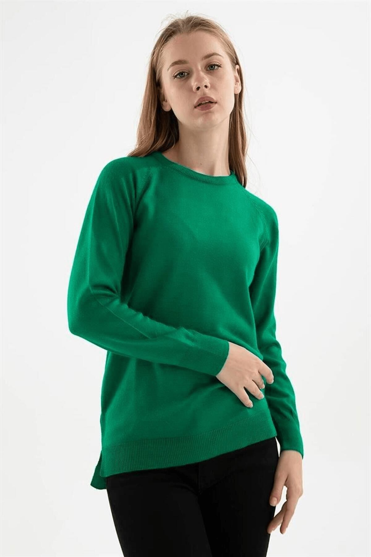 FASHION FRIENDS KADIN BİSİKLET YAKA TUNİK 23K0242K1