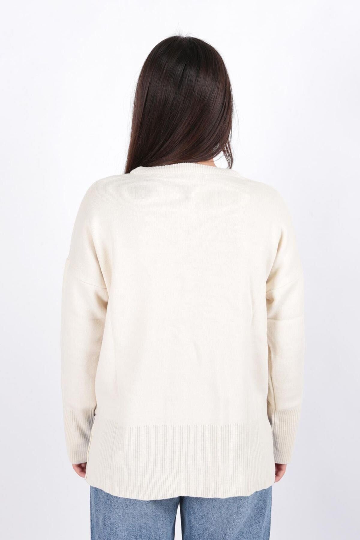 FASHION FRIENDS KADIN BİSİKLET YAKA TUNİK 24K0263K1