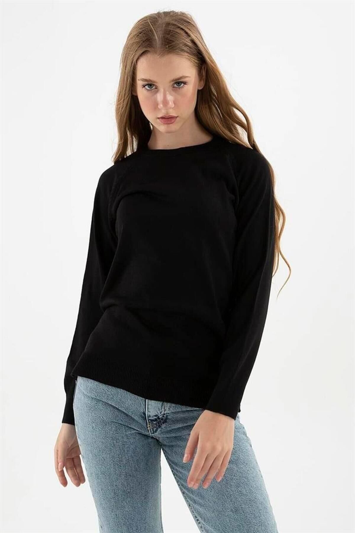 FASHION FRIENDS KADIN BİSİKLET YAKA TUNİK 23K0242K1