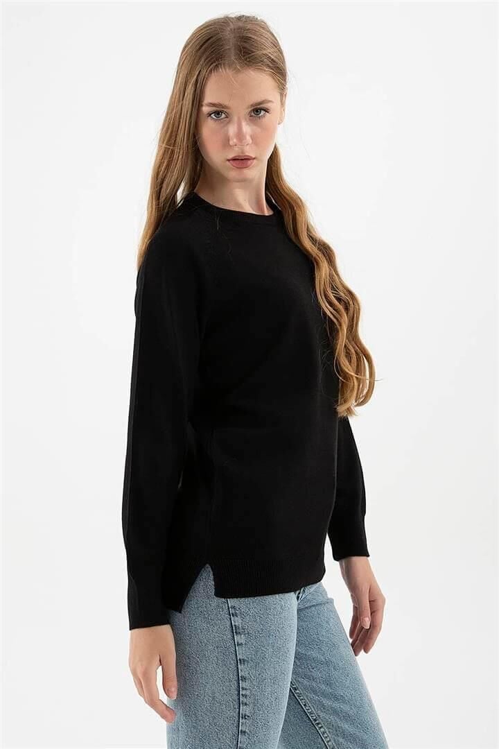 FASHION FRIENDS KADIN BİSİKLET YAKA TUNİK 24K0242K1