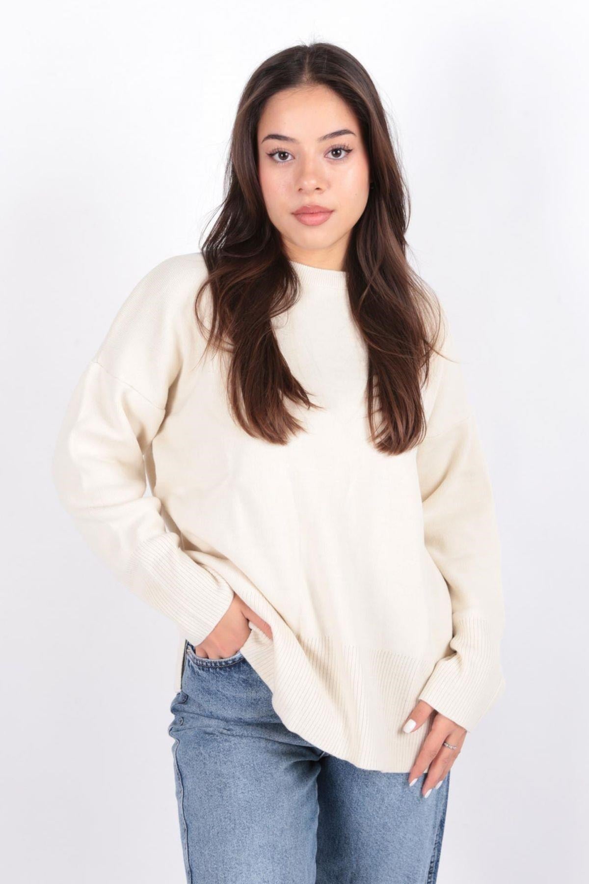 FASHION FRIENDS KADIN BİSİKLET YAKA TUNİK 24K0263K1