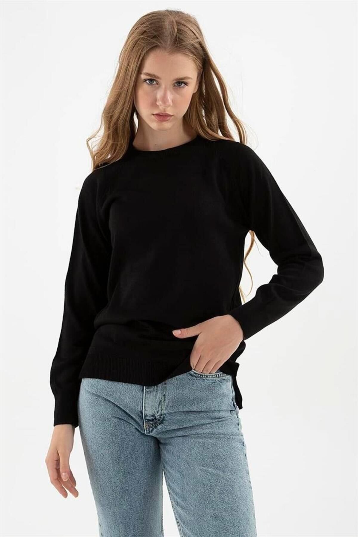 FASHION FRIENDS KADIN BİSİKLET YAKA TUNİK 23K0242K1