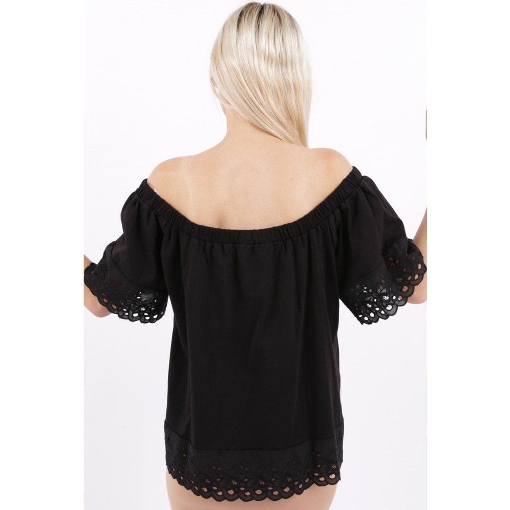 FASHİON FRİENDS  KADIN DANTEL DETAYLI BLUZ 22Y0455K1