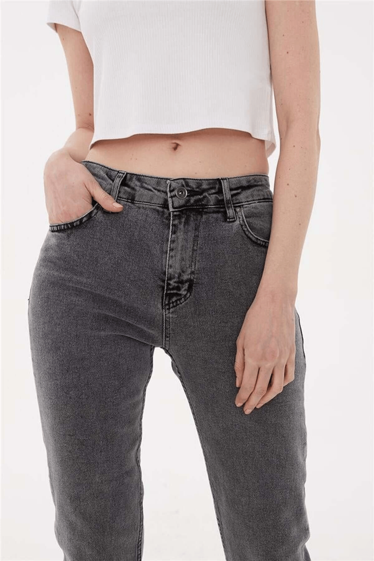 FASHION FRIENDS KADIN DENİM PANTOLON 23Y-PNT0792K1