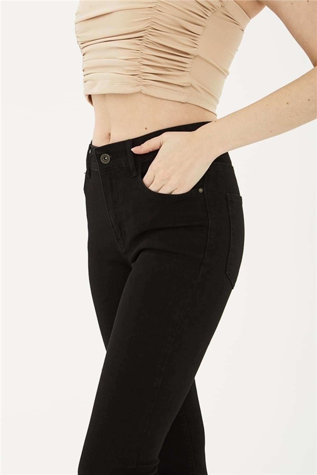 FASHION FRIENDS KADIN DENİM PANTOLON 23Y-PNT0693K1