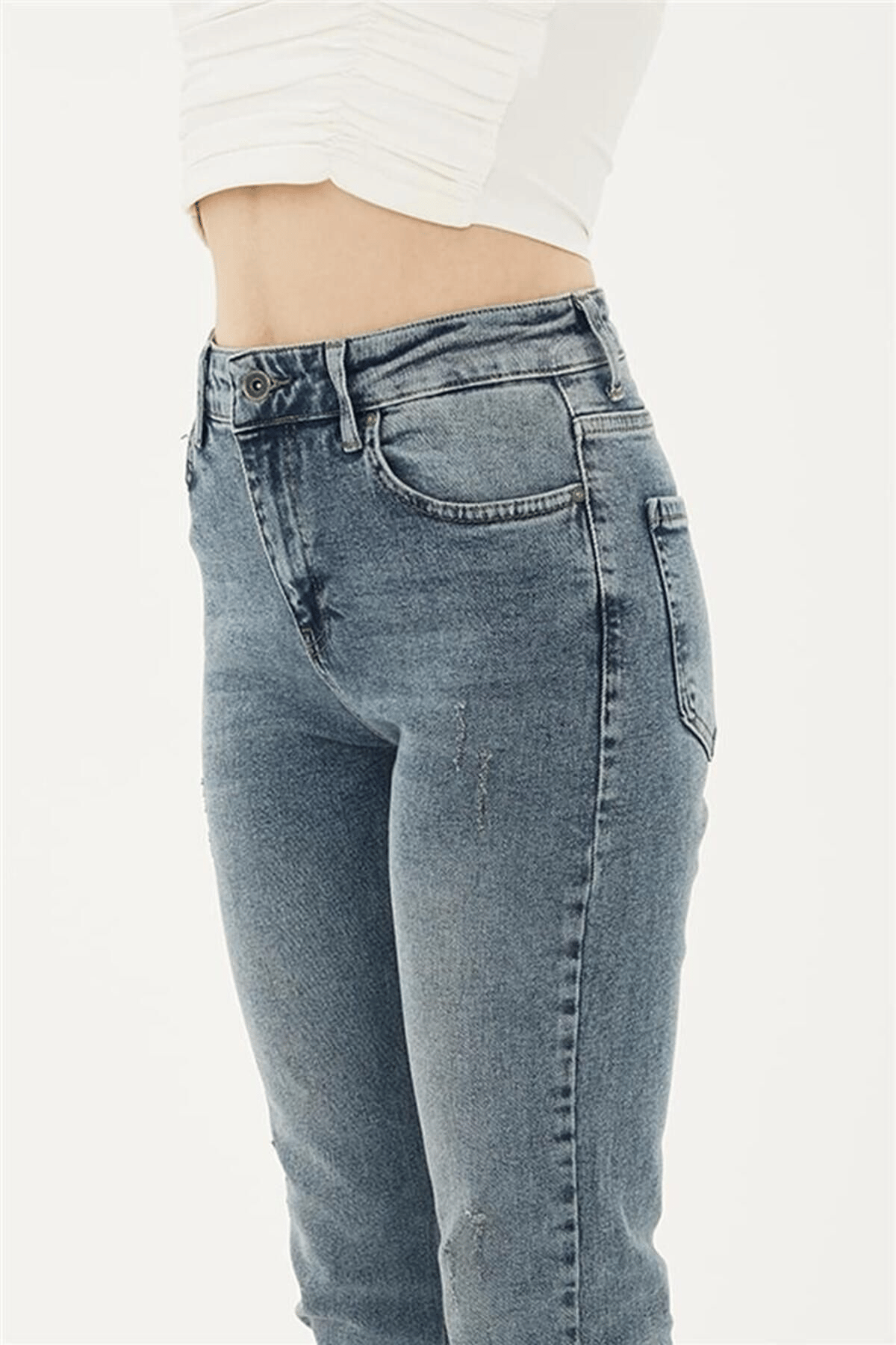 FASHION FRIENDS KADIN DENİM PANTOLON 23Y-PNT0792K1