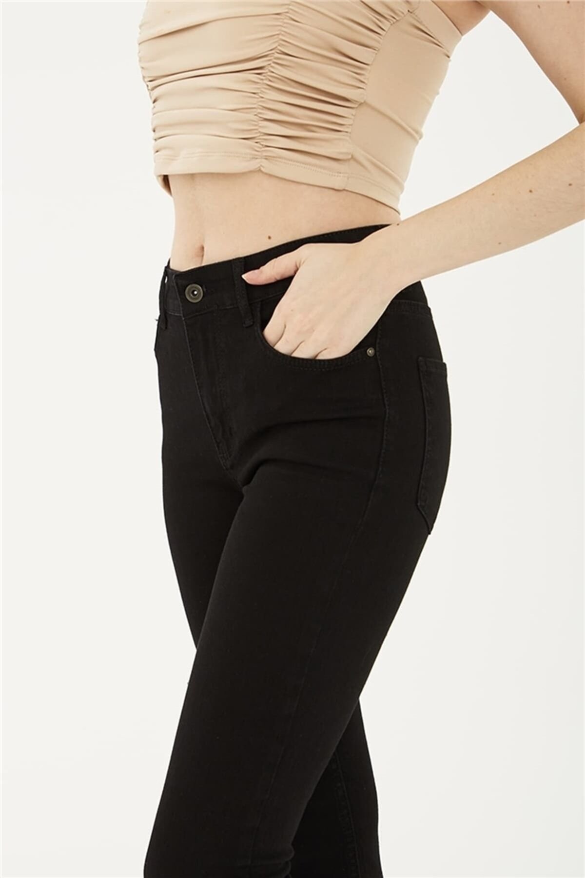 FASHION FRIENDS KADIN DENİM PANTOLON 23Y-PNT0693K1