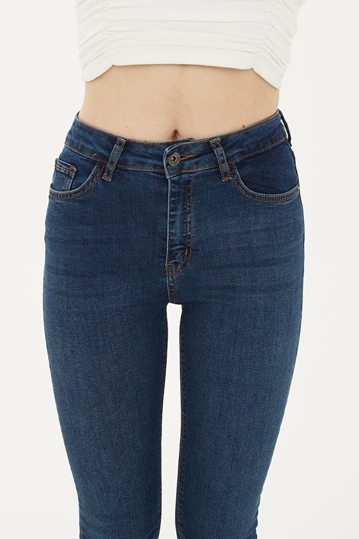 FASHION FRIENDS KADIN DENİM PANTOLON 24K0565K1