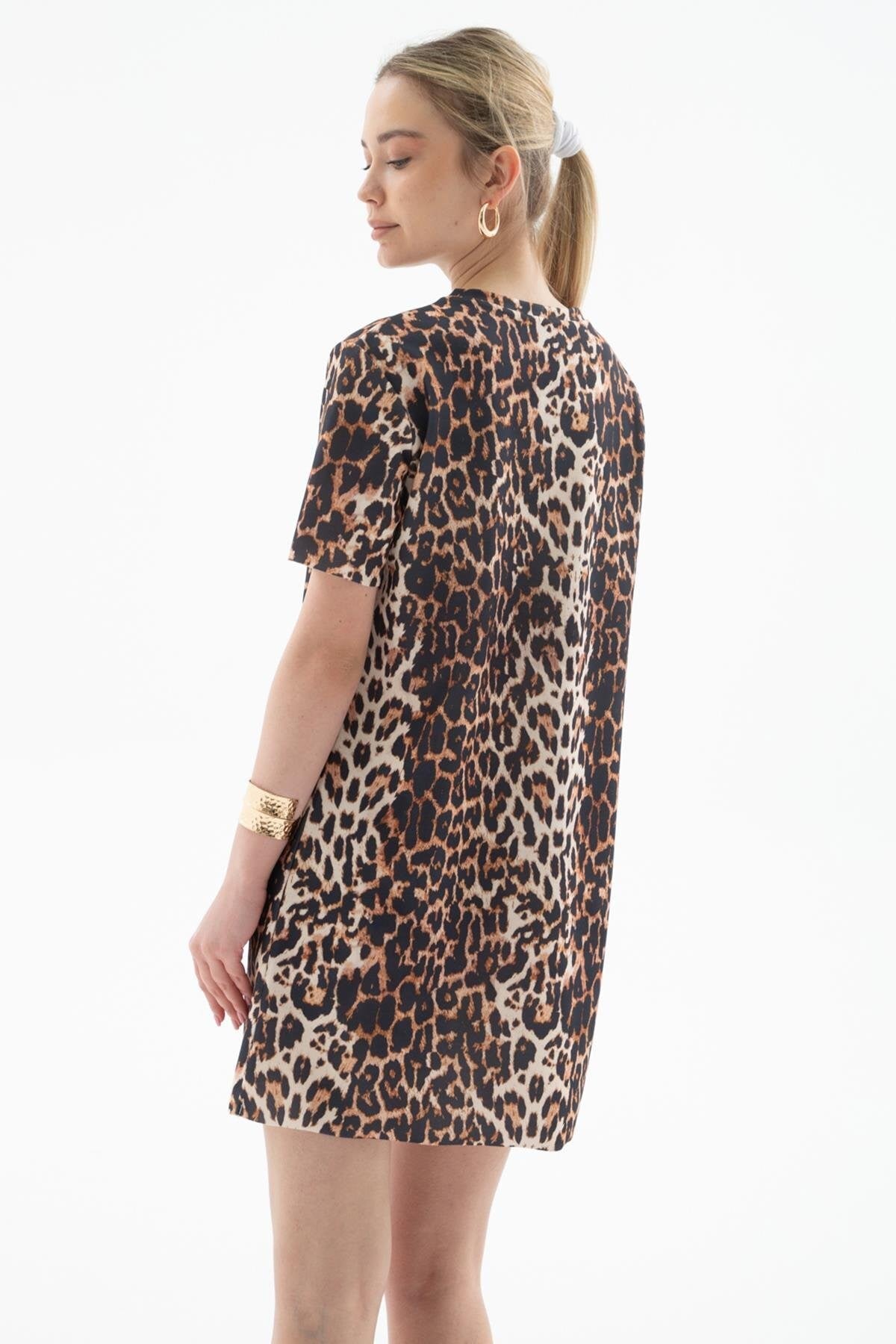 FASHION FRIENDS KADIN DESENLİ ELBİSE 25Y0262K1