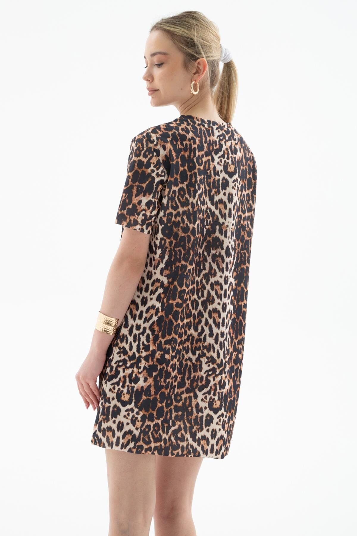 FASHION FRIENDS KADIN DESENLİ ELBİSE 25Y0262K1