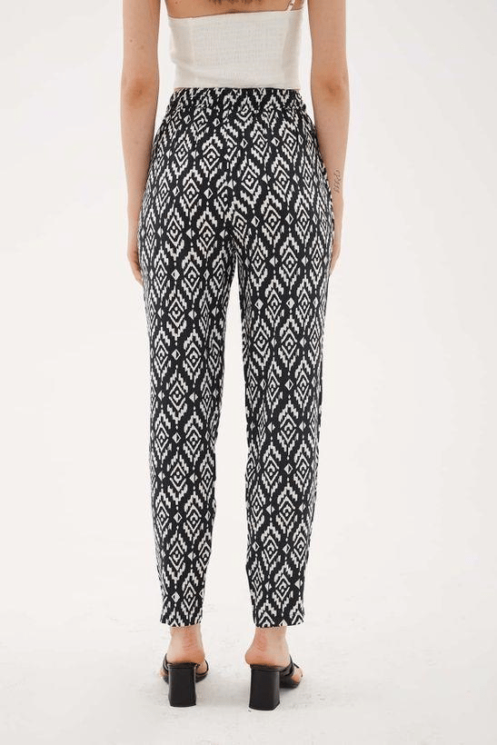 FASHION FRIENDS KADIN DESENLİ PANTOLON 24Y0843K1