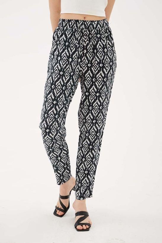 FASHION FRIENDS KADIN DESENLİ PANTOLON 24Y0843K1