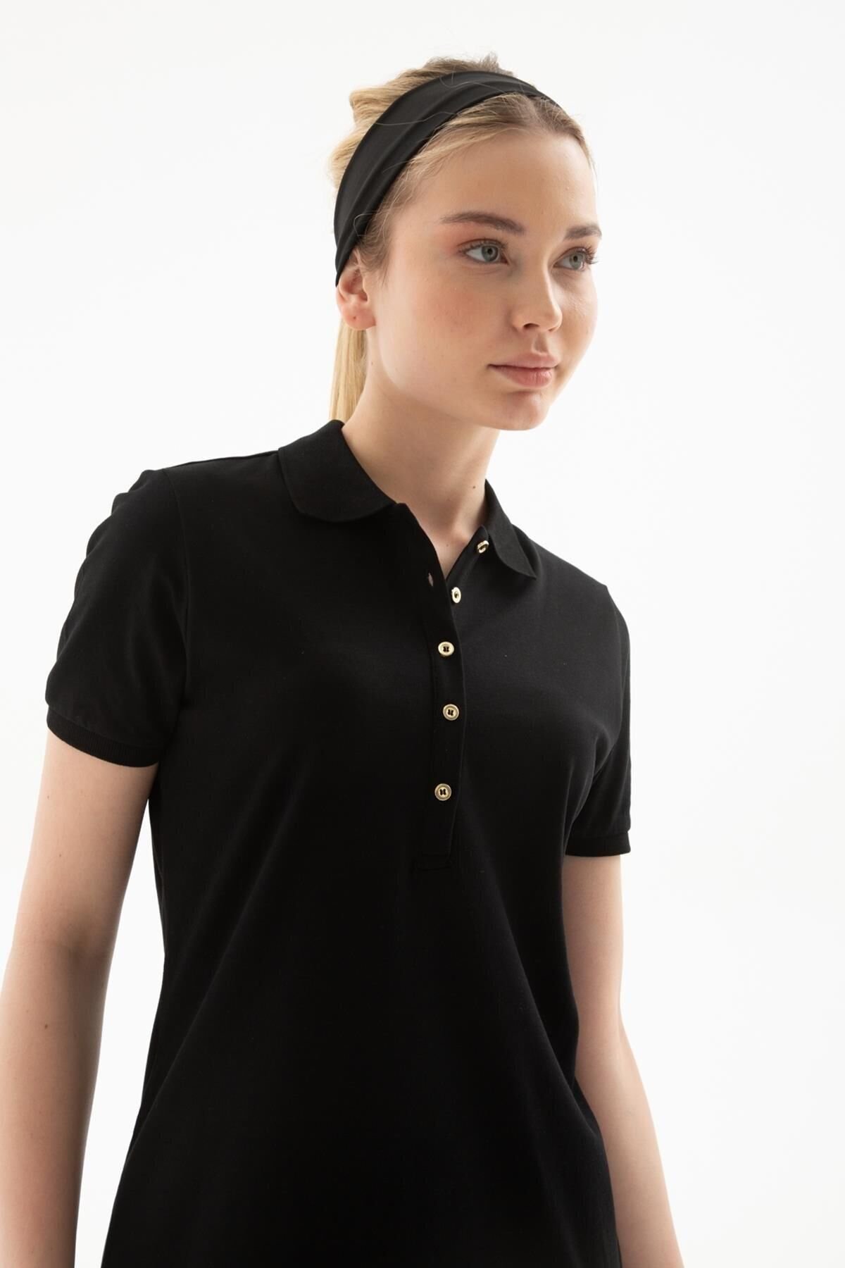 FASHION FRIENDS KADIN POLO YAKA ELBİSE 25Y0499K1