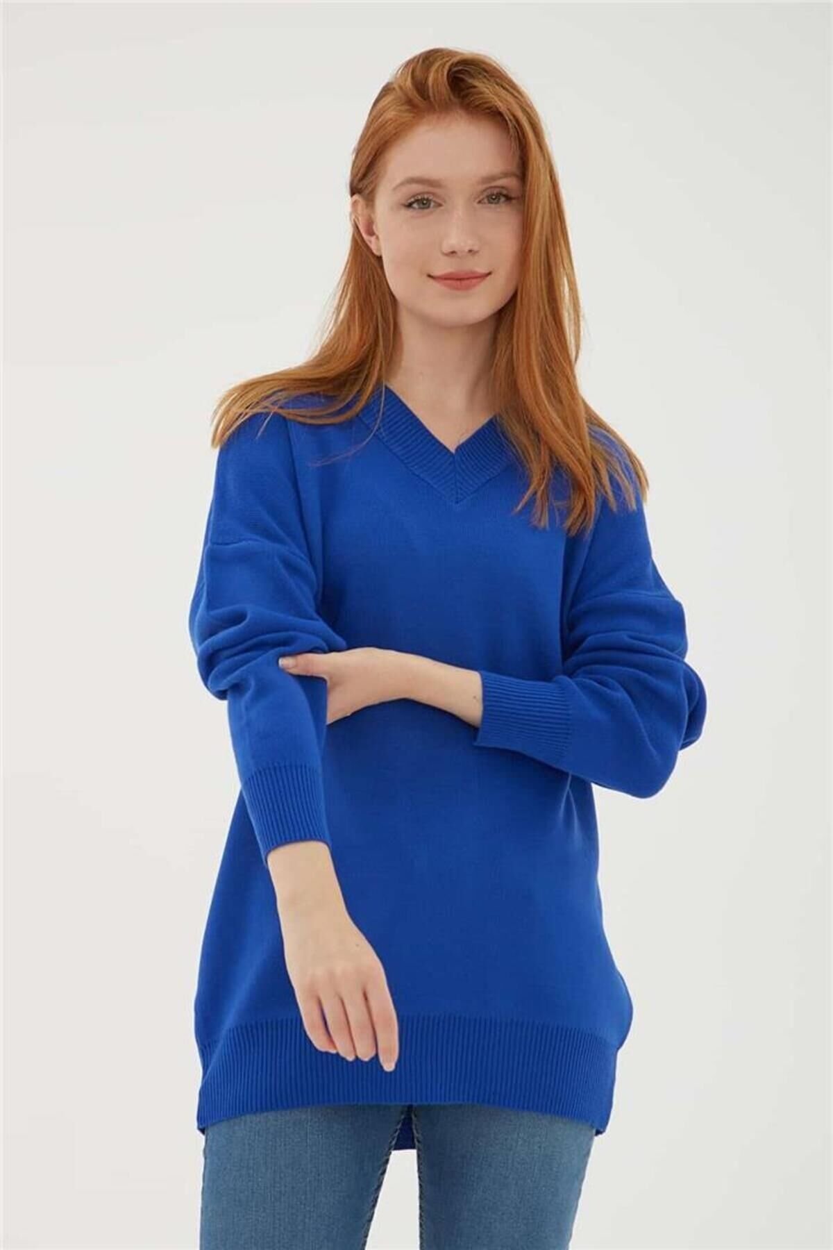 FASHION FRIENDS KADIN V YAKA KAZAK 23K0174K1