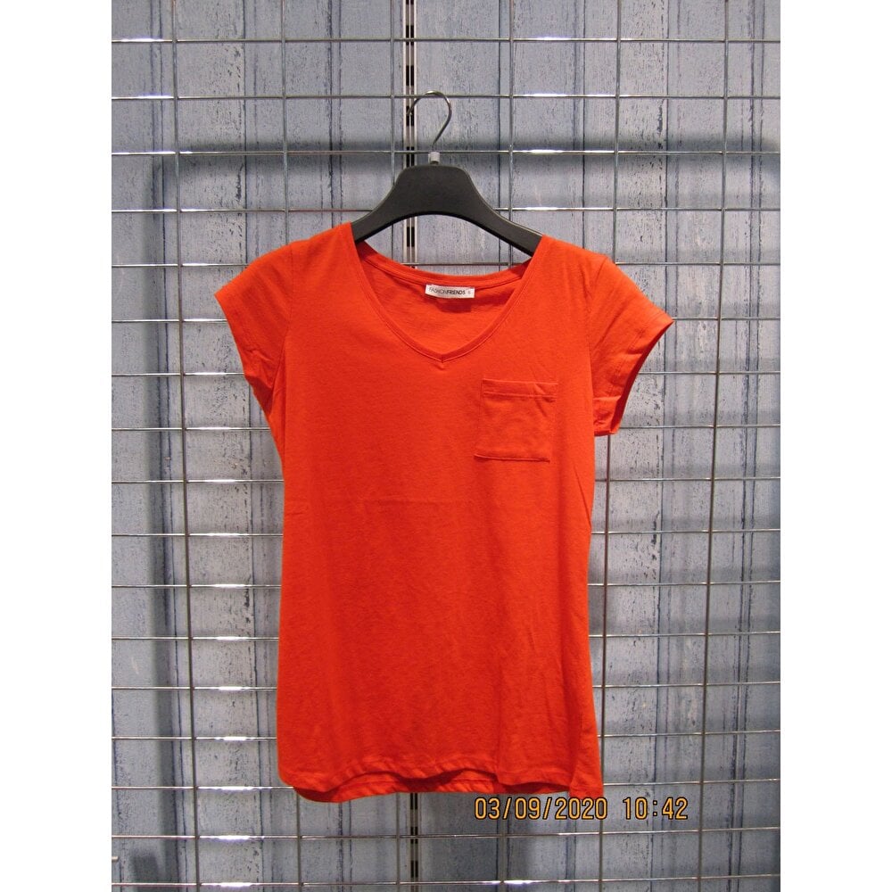 FASHİON FRİENDS KADIN V YAKA T-SHİRT 22Y0147K1