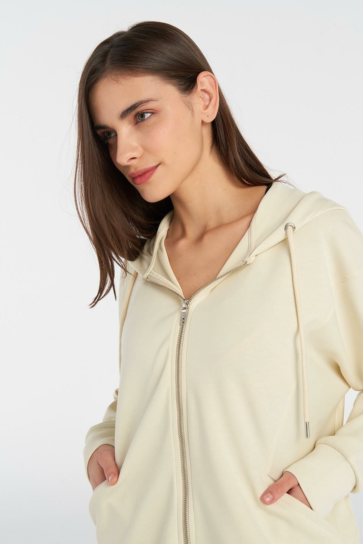 HUMMEL KADIN FERMUARLI HOODIE INBAR ZIP HOODIE 921984