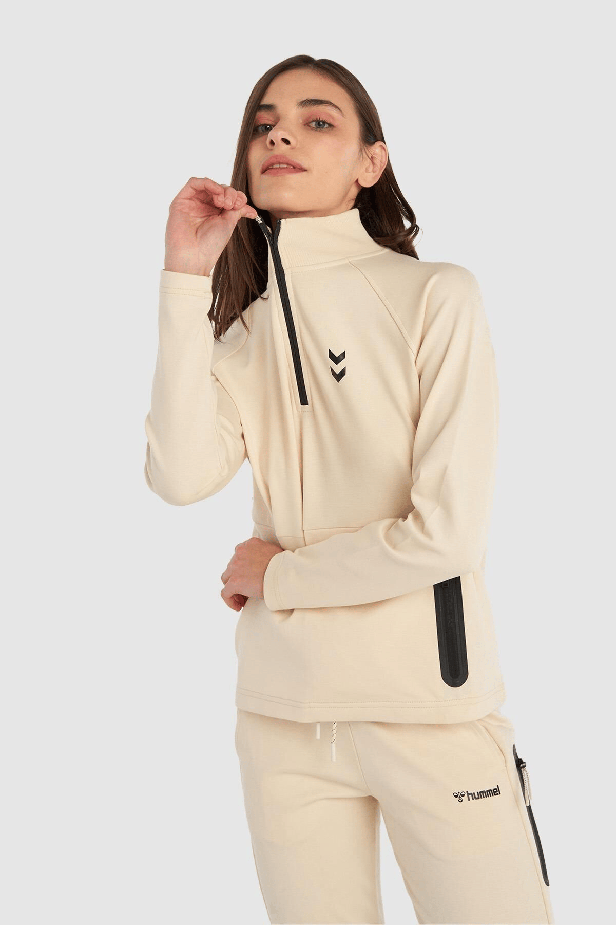 HUMMEL KADIN FERMUARLI SWEATSHIRT FUYU ZIP NECK SWEATSHIRT 921960