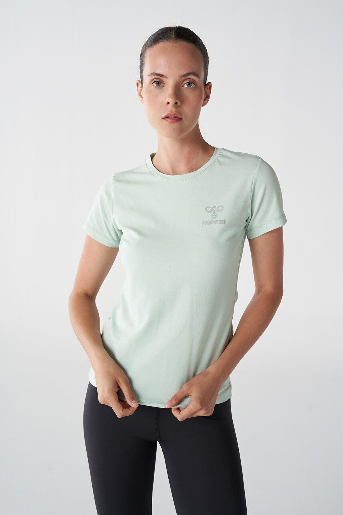 HUMMEL KADIN KISA KOL T-SHIRT DENI T-SHIRT