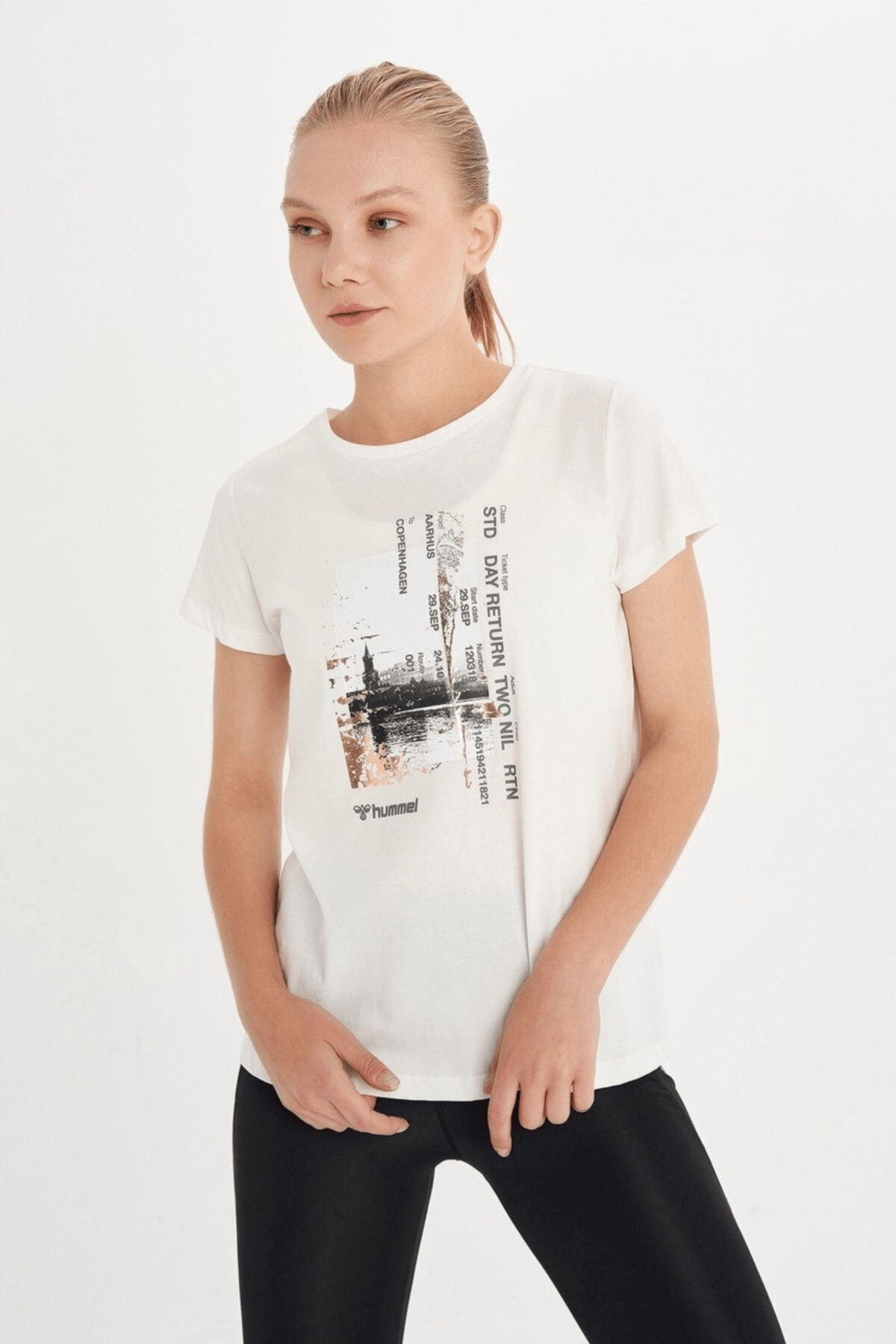 HUMMEL KADIN KISA KOL T-SHIRT DROMME T-SHIRT S/S 911490