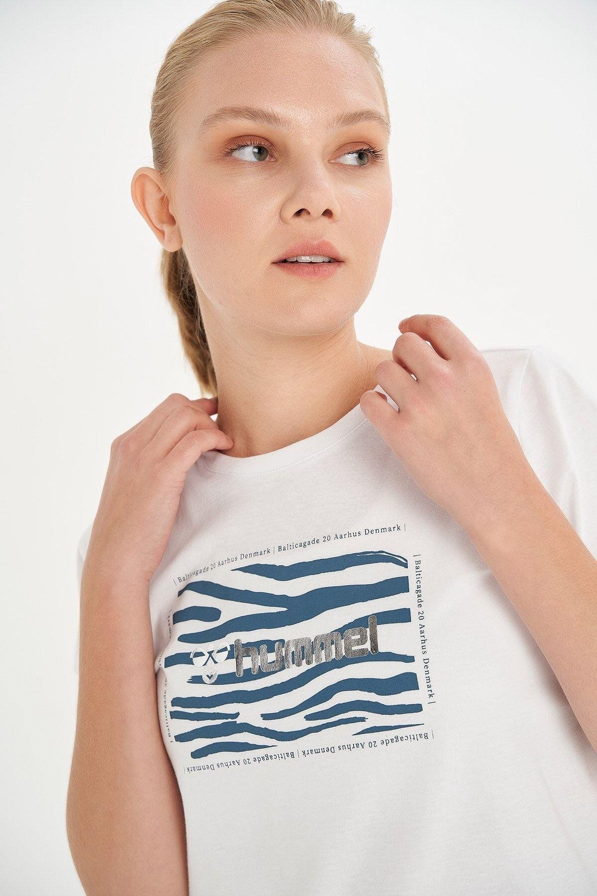 HUMMEL KADIN KISA KOL T-SHIRT FLOS T-SHIRT S/S 911504