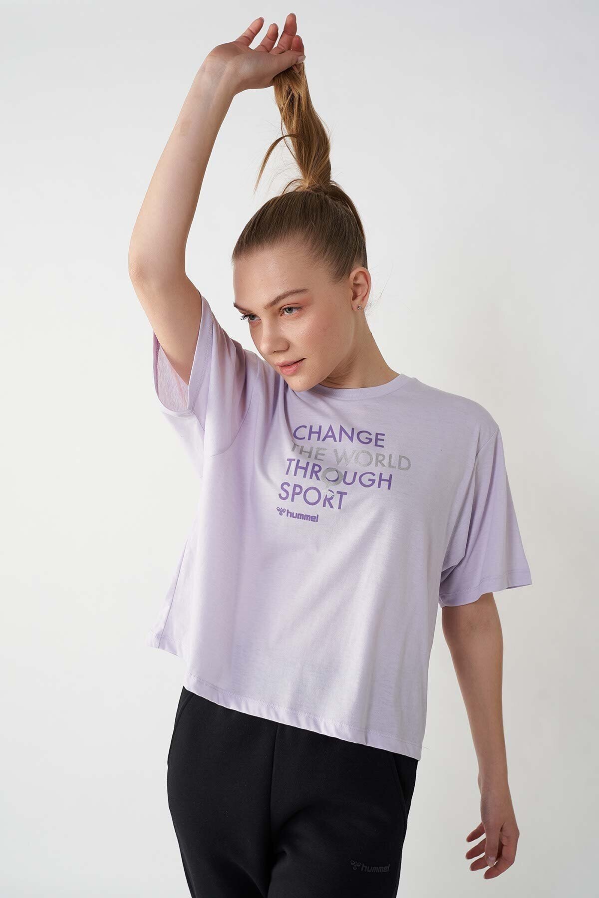 HUMMEL KADIN KISA KOL T-SHIRT GADE  T-SHIRT S/S 911407