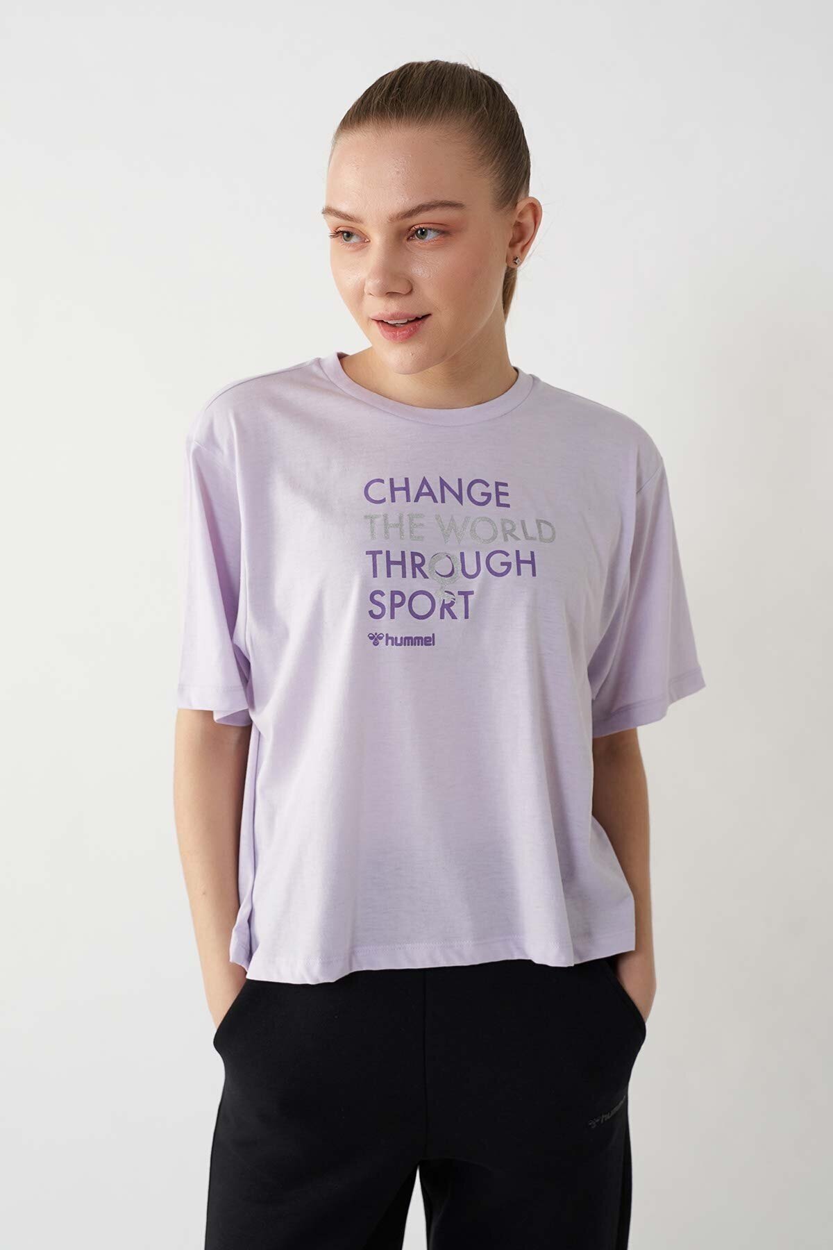 HUMMEL KADIN KISA KOL T-SHIRT GADE  T-SHIRT S/S 911407