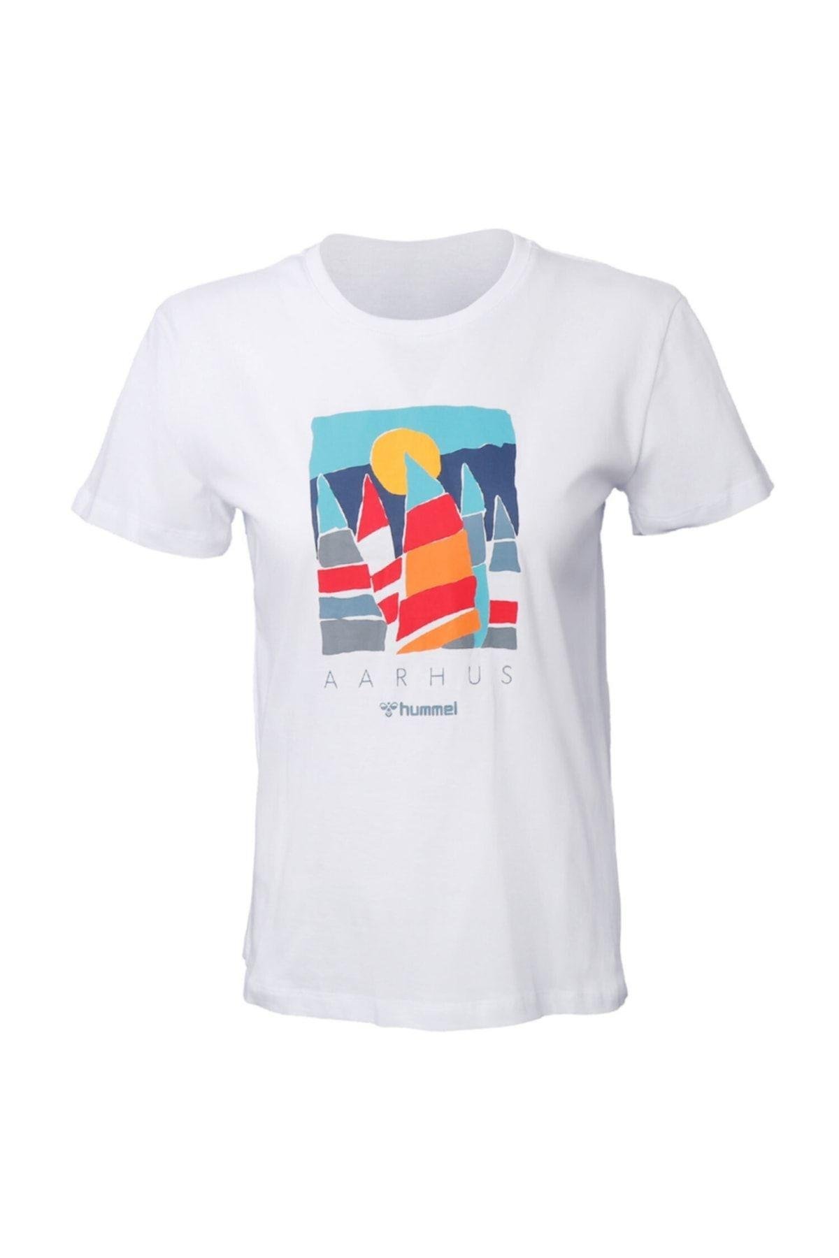 HUMMEL KADIN KISA KOL T-SHIRT MARINO T-SHIRT S/S 911519