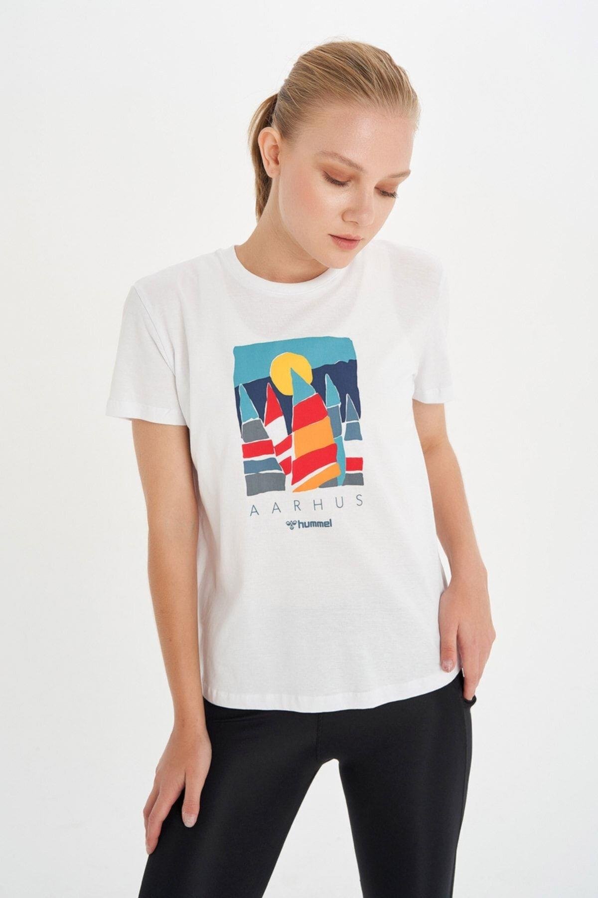 HUMMEL KADIN KISA KOL T-SHIRT MARINO T-SHIRT S/S 911519