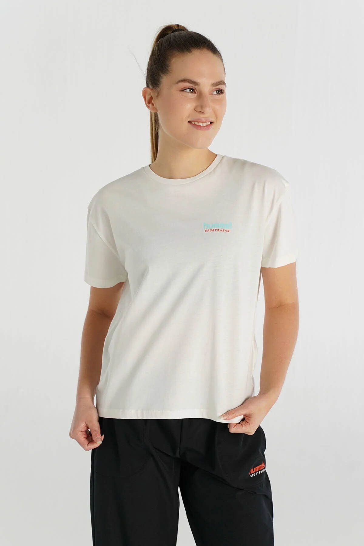 HUMMEL KADIN TİŞÖRT BOEL T-SHIRT S/S 912075