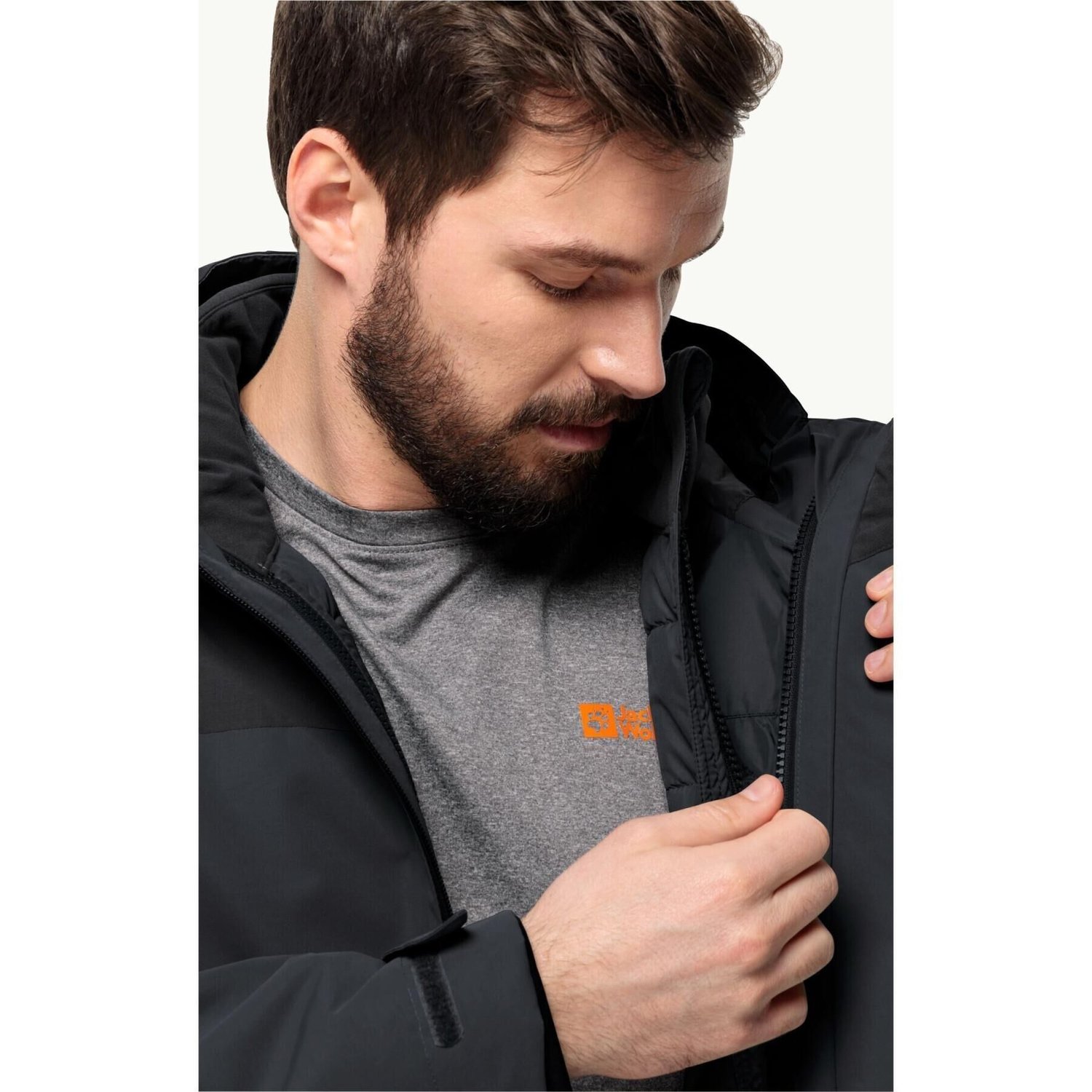 JACK WOLFSKIN ERKEK GLAABACH 3IN1 JKT M OUTDOOR CEKETİ 1115291-6001