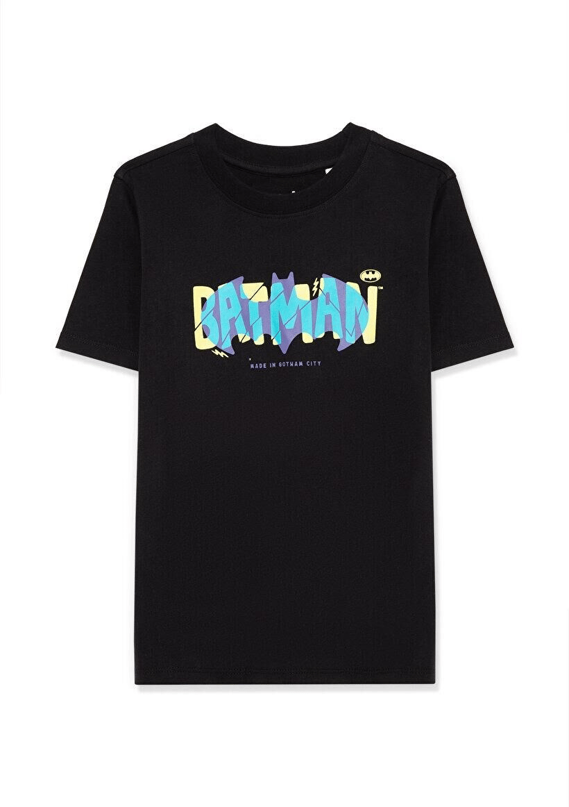 MAVİ ÇOCUK BATMAN BASKILI TİŞÖRT Siyah 6610158-900