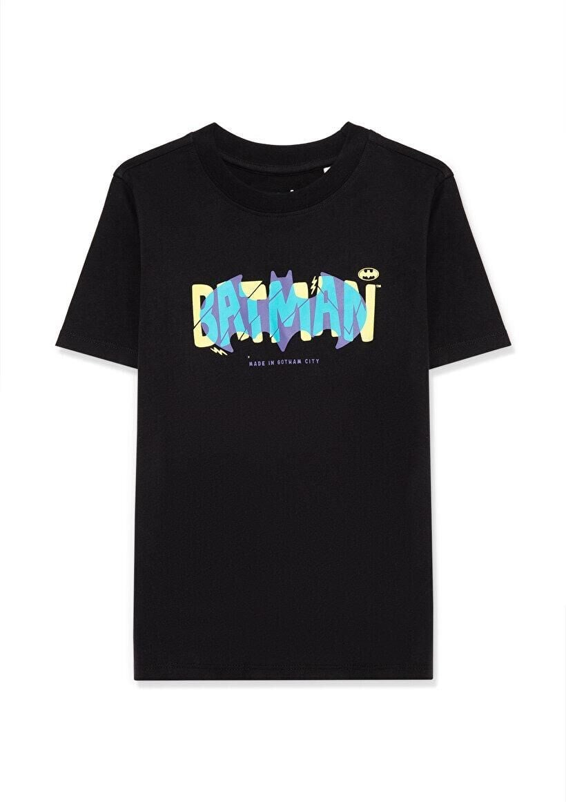 MAVİ ÇOCUK BATMAN BASKILI TİŞÖRT Siyah 6610158-900