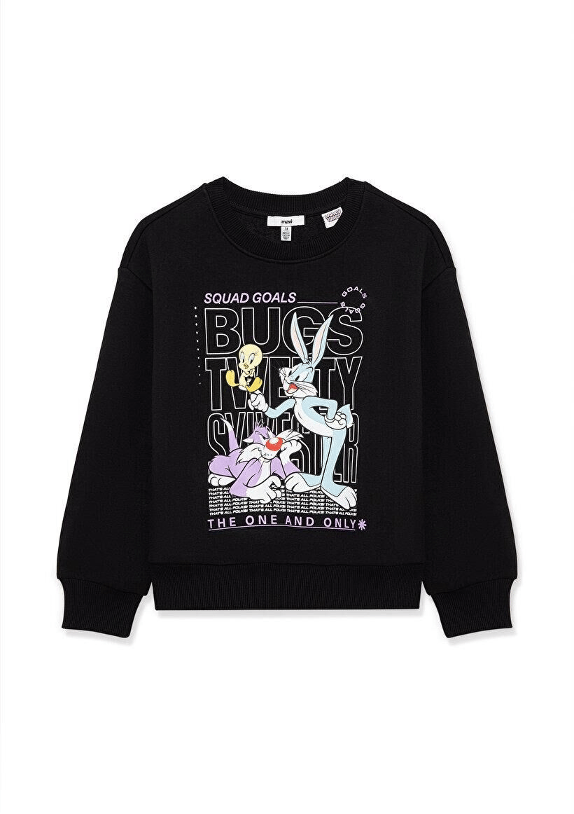 MAVİ ÇOCUK BUGS BUNNY BASKILI SWEATSHIRT Siyah 7S10034-900