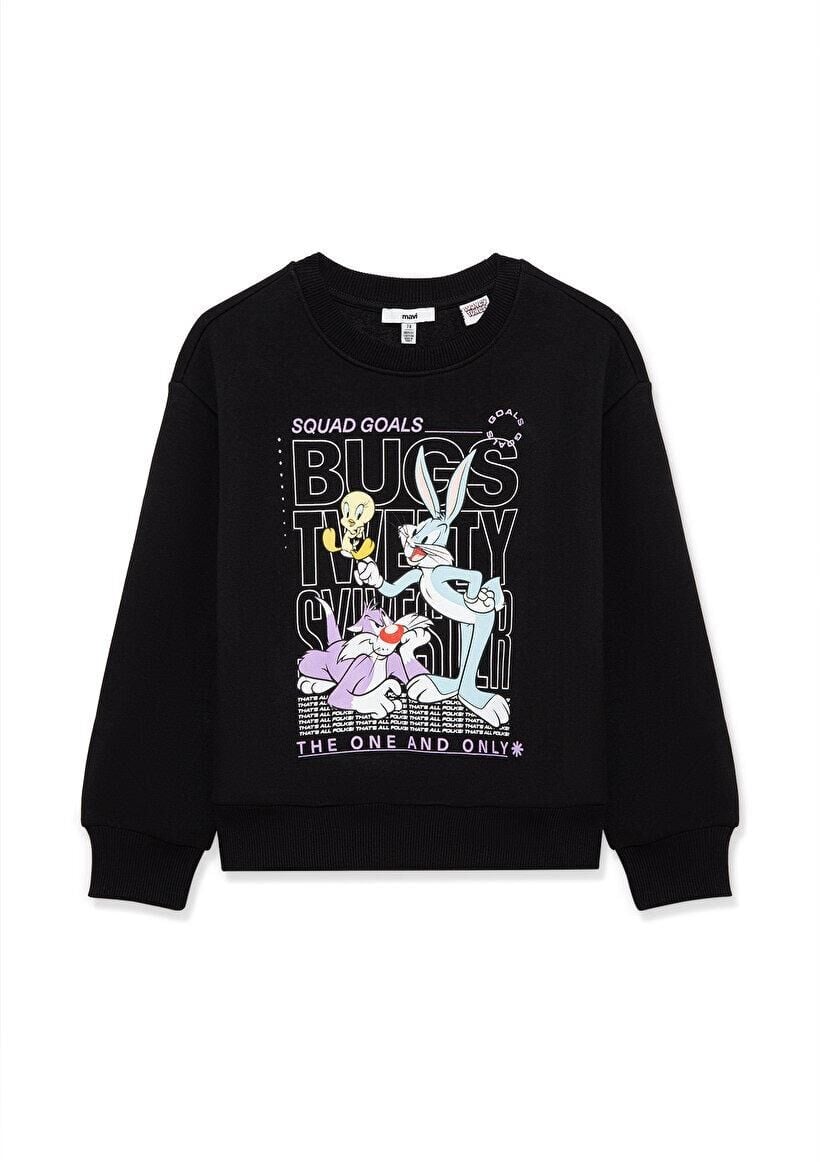 MAVİ ÇOCUK BUGS BUNNY BASKILI SWEATSHIRT Siyah 7S10034-900