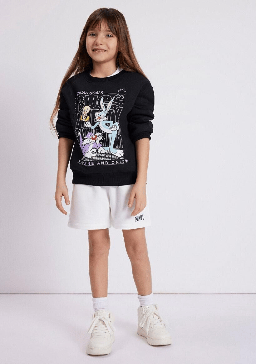 MAVİ ÇOCUK BUGS BUNNY BASKILI SWEATSHIRT Siyah 7S10034-900