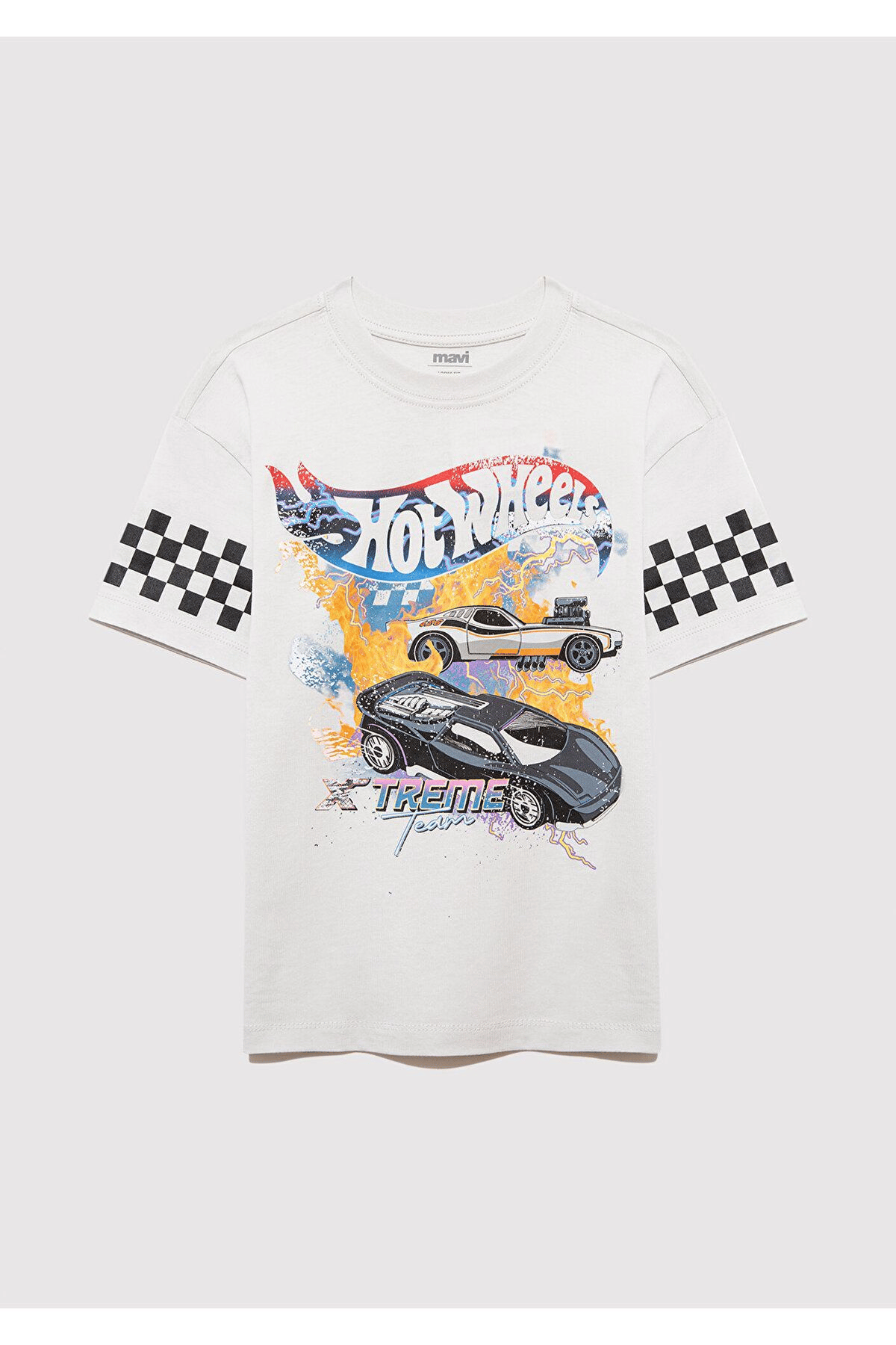 MAVİ ÇOCUK HOT WHEELS BASKILI TİŞÖRT Sis Gri 6610303-80618