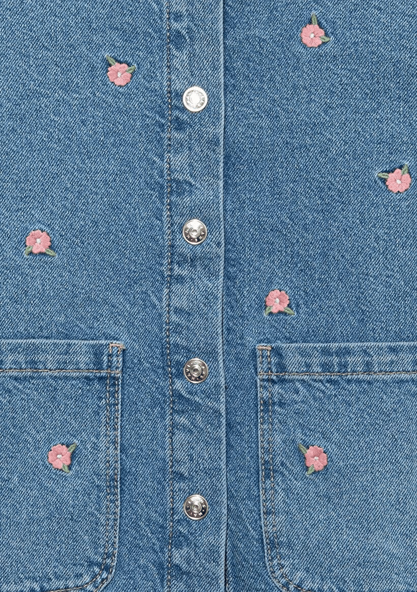 MAVİ ÇOCUK LULU Flower Embroidery Denim 7210002-86739